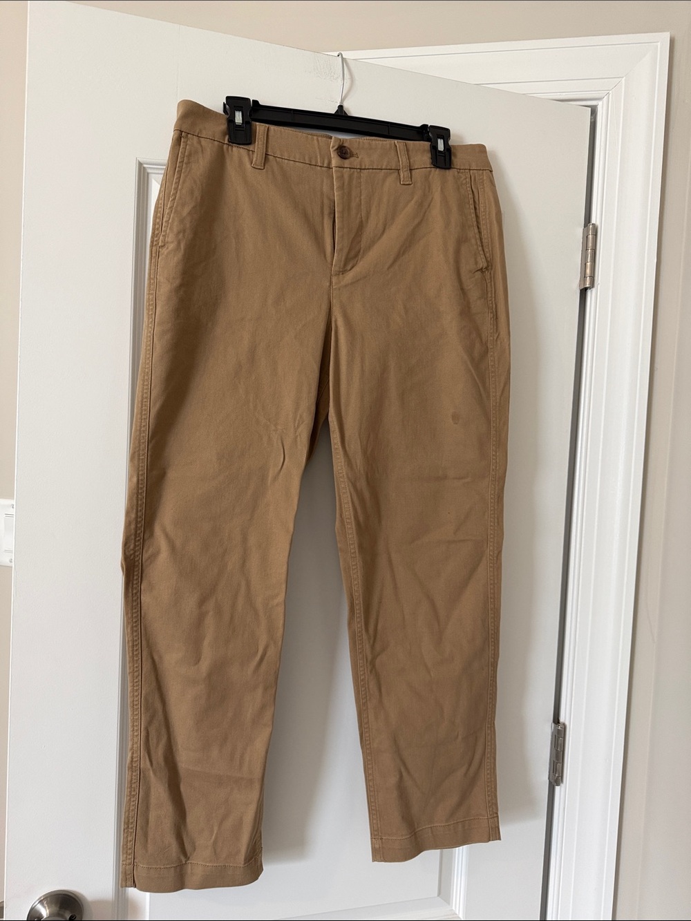 J. Crew Straight-Leg Pants in Khaki